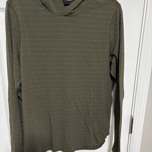 NWT - VRST Men's Essential Hoodie, Olive Green Stripe